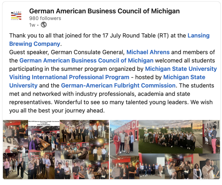 Building Bridges: Connecting Talented Students with Global Industry Leaders in Lansing