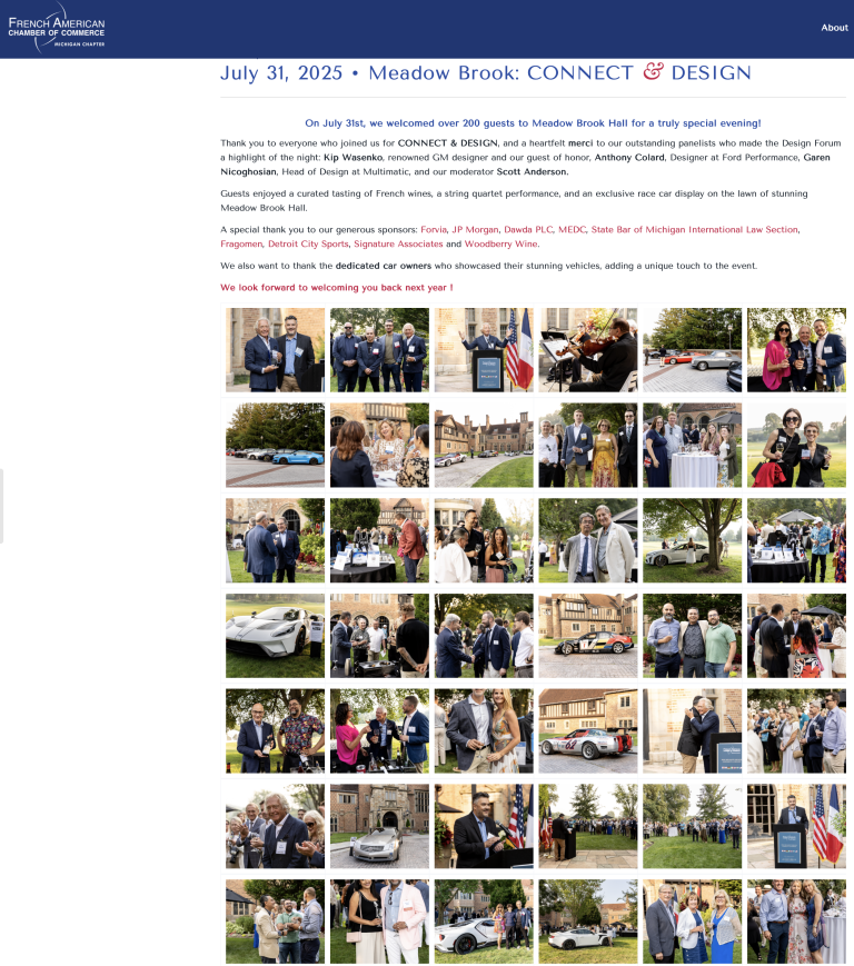 Connect & Design, French-American Chamber of Commerce